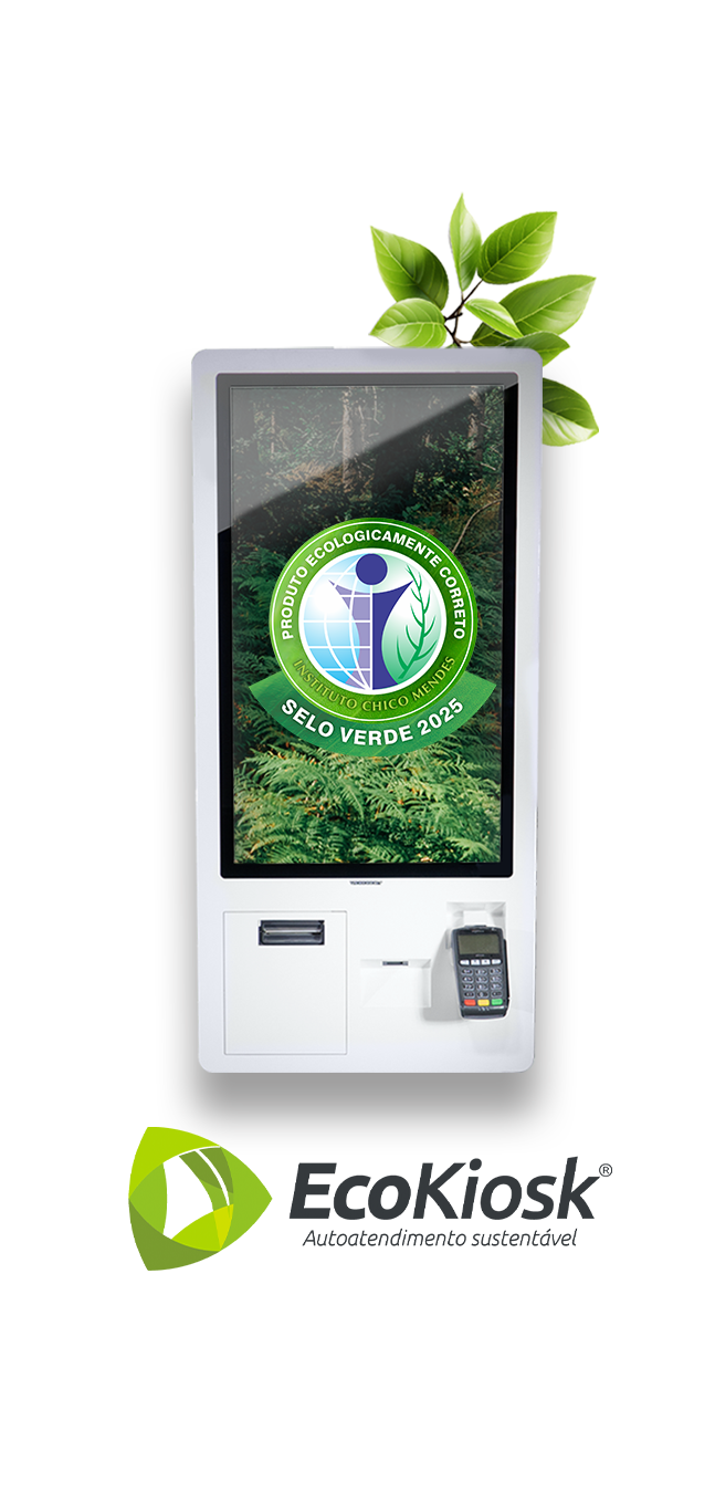 EcoKiosk - Terminal de autoservicio sustentable fabricada con botellas PET recicladas y energía solar
