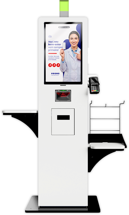 Display Farmacias Videosoft - Totem de autoservicio para farmacias y retail